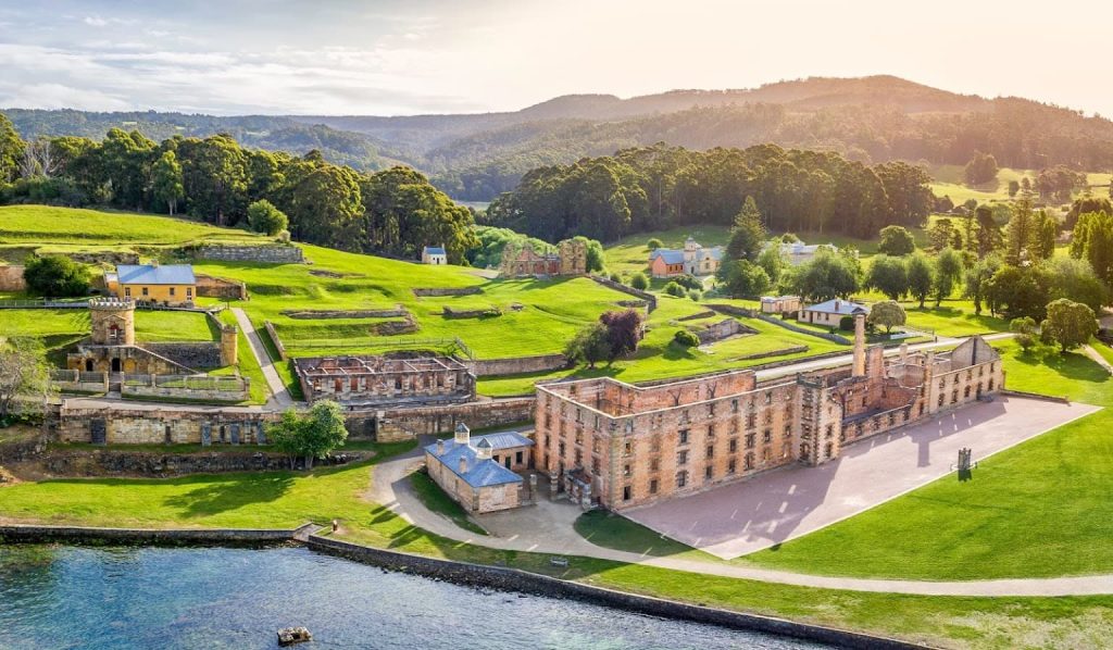 Aerial photo Port Arthur Historic Site